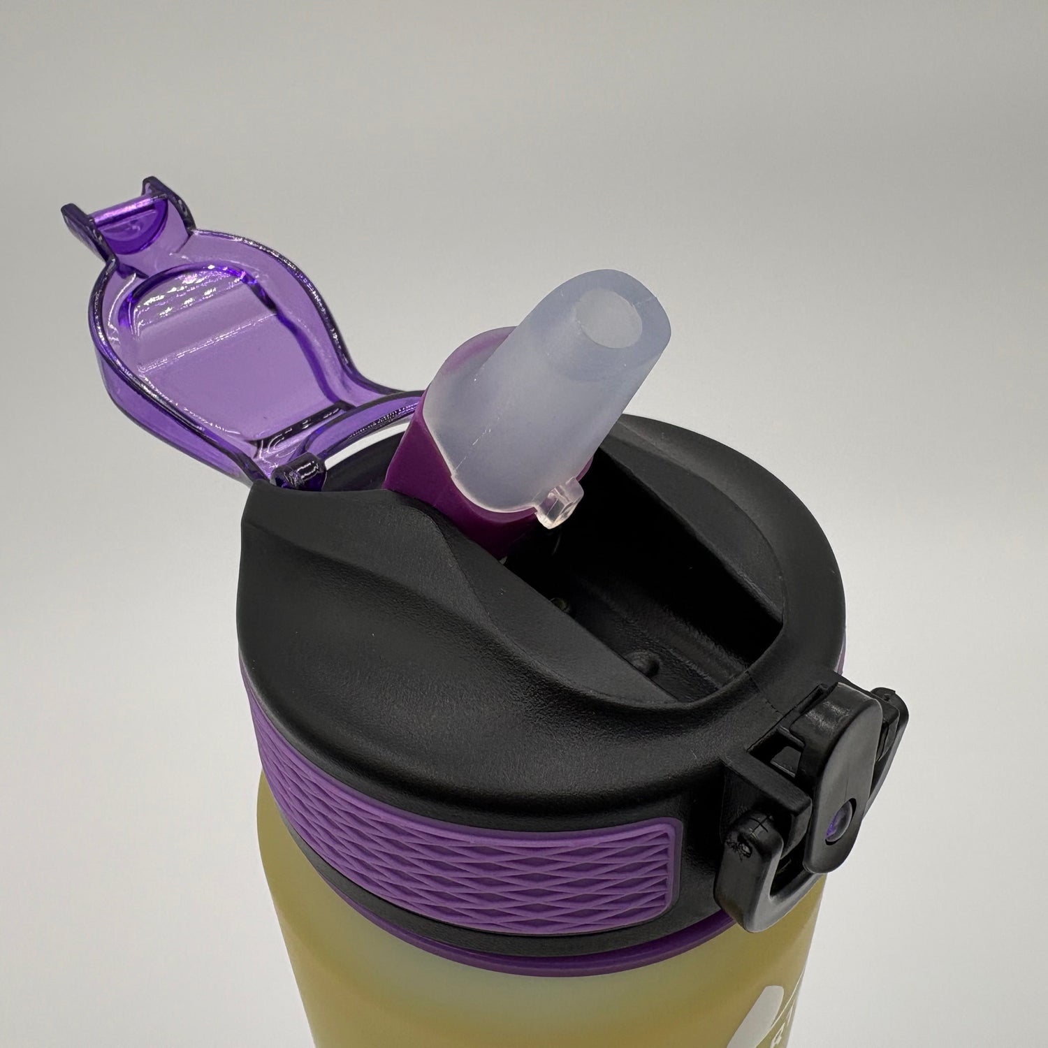 Time Marker Water Bottle – 1 Litre Flip Straw & Lock Lid